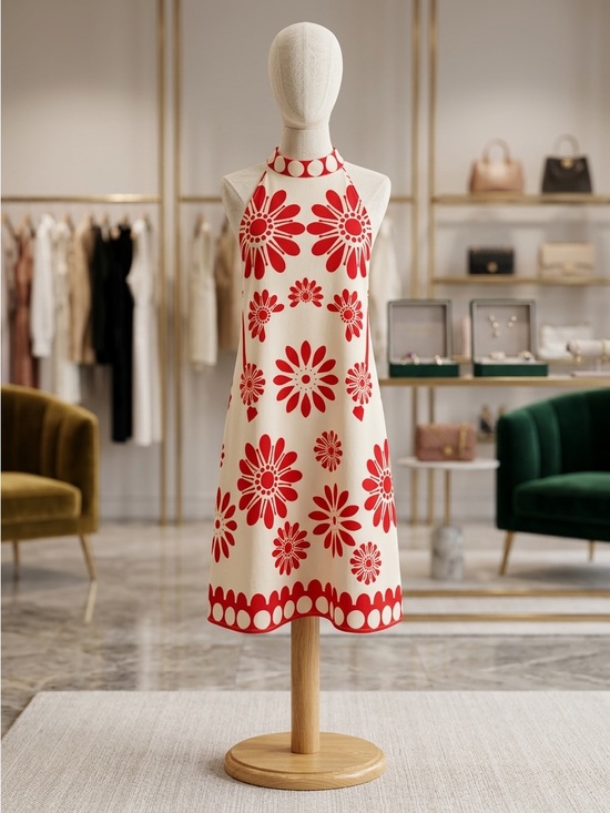 Dresses & Skirts - NWOT Red & Cream Shift Dress